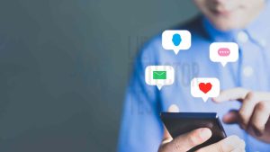 man using mobile