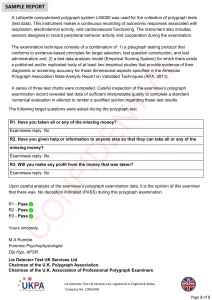 lie detector test report sample page 2